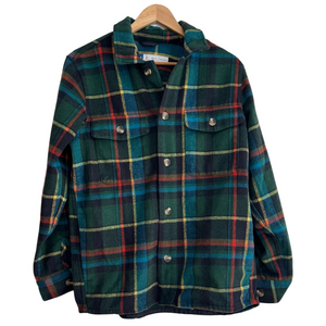 Old Navy Men Small Plaid Shacket Outerwear Fall Cozy Warm Activewear School Fire